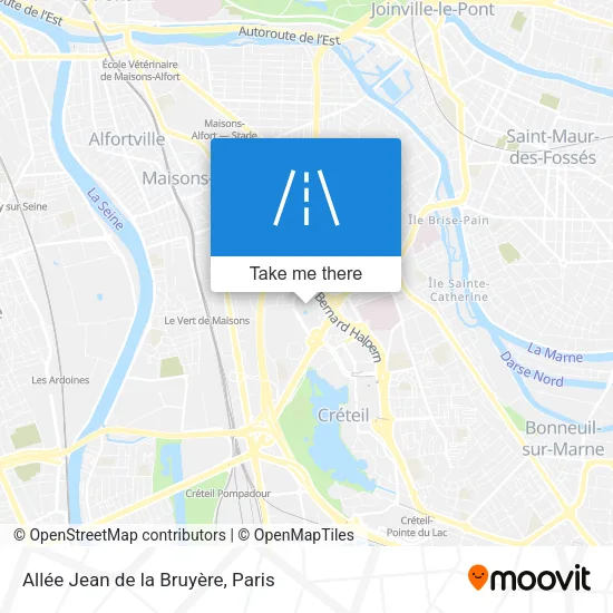 Allée Jean de la Bruyère map