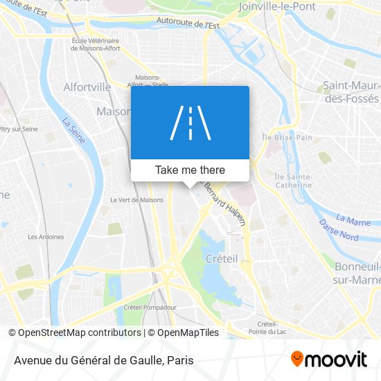 Mapa Avenue du Général de Gaulle