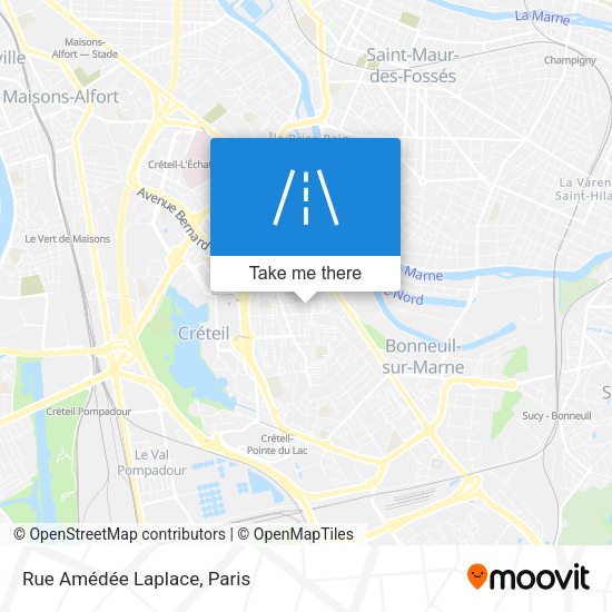 Rue Amédée Laplace map