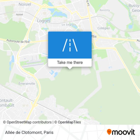 Allée de Clotomont map