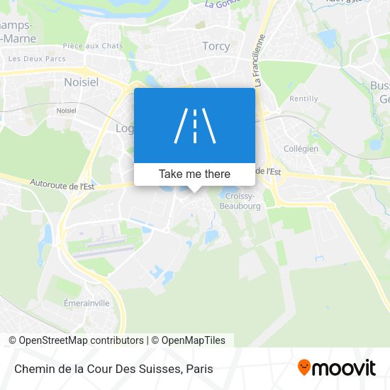 Chemin de la Cour Des Suisses map