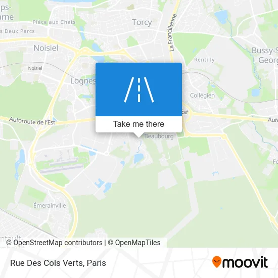 Rue Des Cols Verts map
