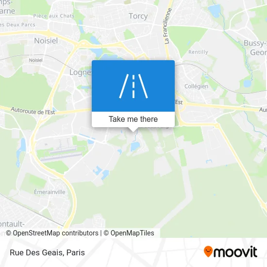 Rue Des Geais map