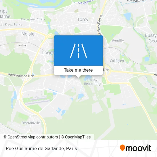 Rue Guillaume de Garlande map