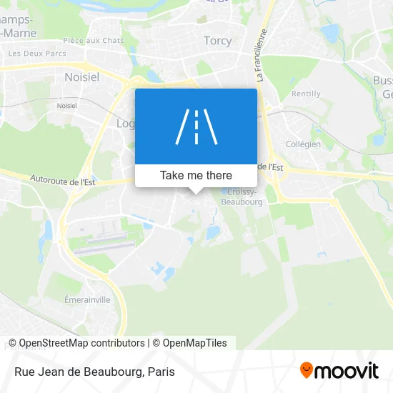 Rue Jean de Beaubourg map