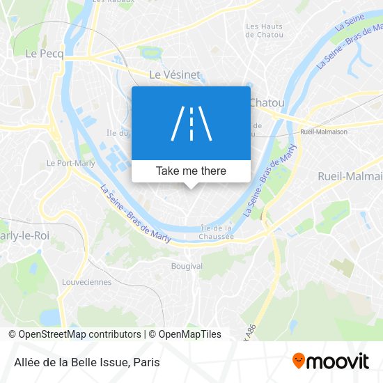 Allée de la Belle Issue map