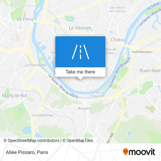 Allée Pissaro map