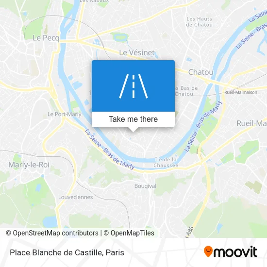 Place Blanche de Castille map
