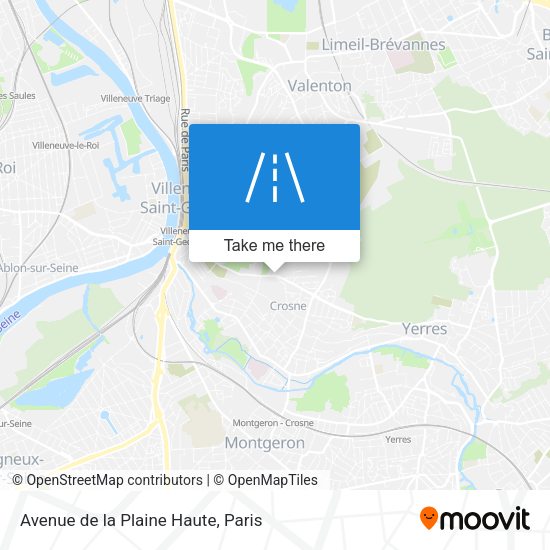 Avenue de la Plaine Haute map