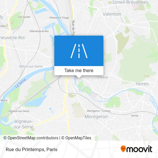 Rue du Printemps map