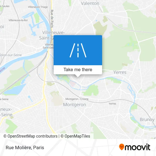 Rue Molière map