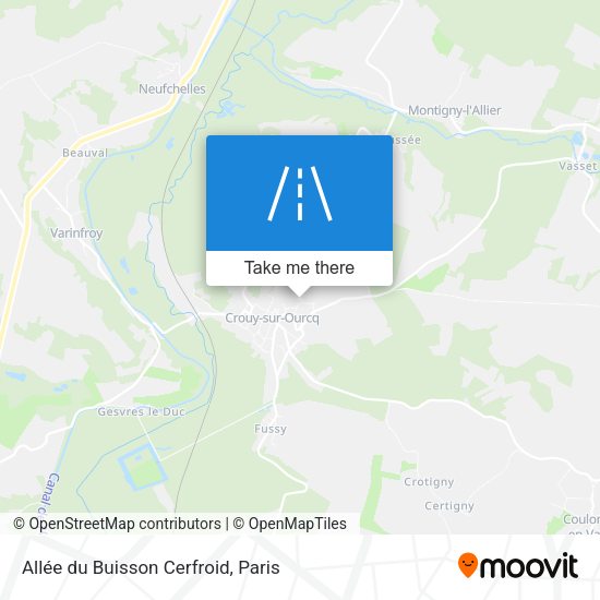 Allée du Buisson Cerfroid map