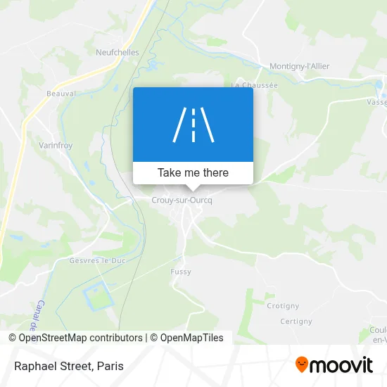 Rue Raphaël map