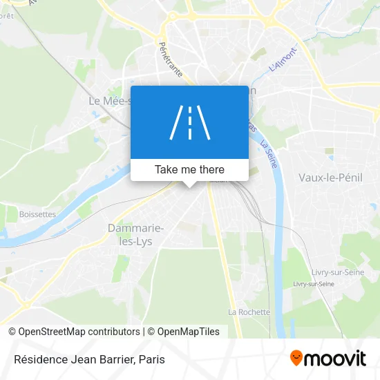 Résidence Jean Barrier map