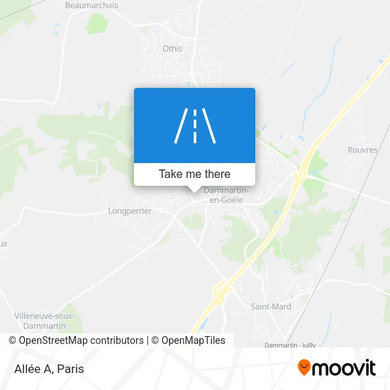 Mapa Allée A