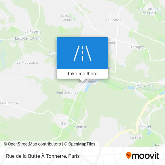 Rue de la Butte À Tonnerre map