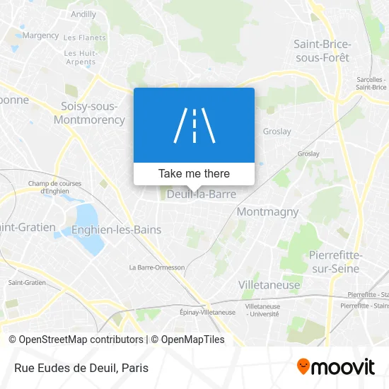 Rue Eudes de Deuil map