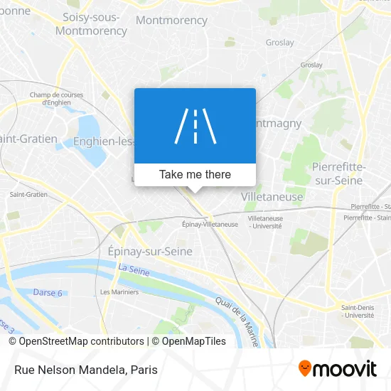 Rue Nelson Mandela map
