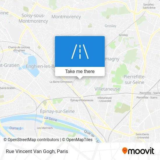 Rue Vincent Van Gogh map