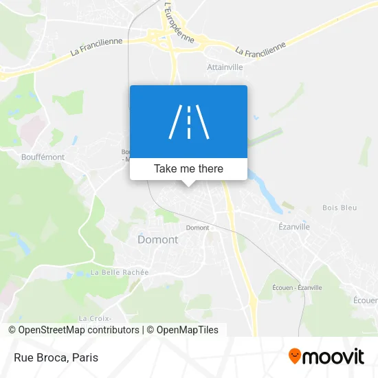 Rue Broca map