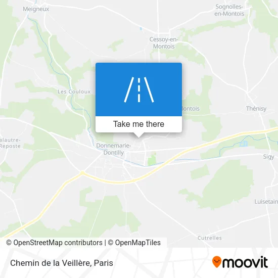 Chemin de la Veillère map
