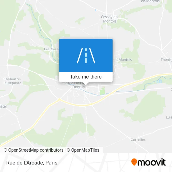 Mapa Rue de L'Arcade