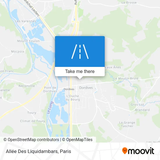 Mapa Allée Des Liquidambars