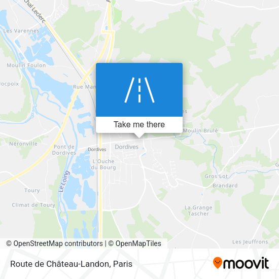 Route de Château-Landon map