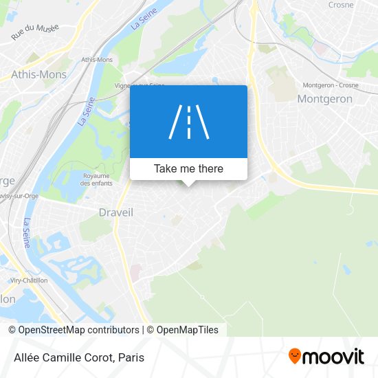 Allée Camille Corot map