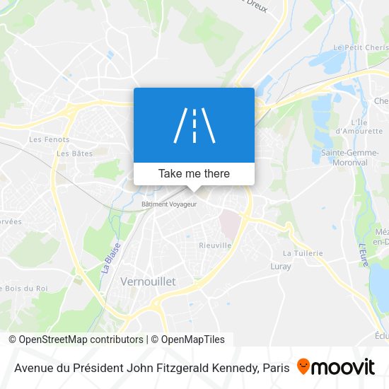 Avenue du Président John Fitzgerald Kennedy map
