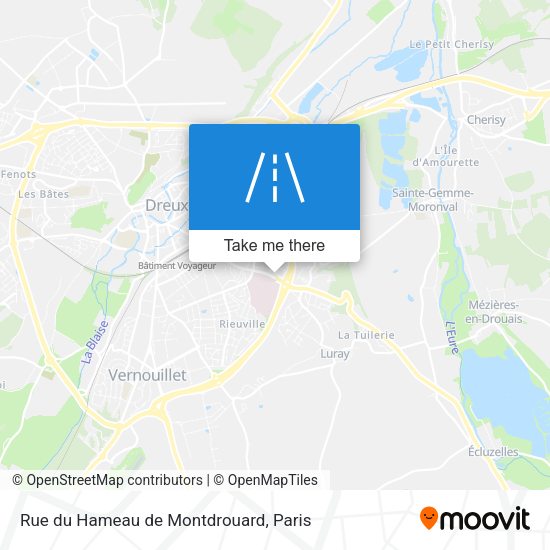Rue du Hameau de Montdrouard map