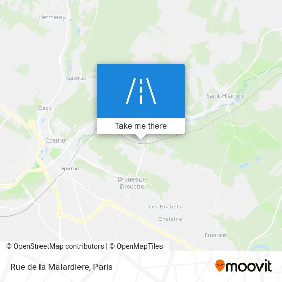 Rue de la Malardiere map