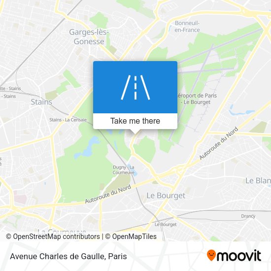 Avenue Charles de Gaulle map