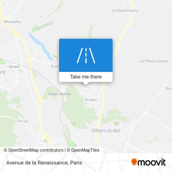Avenue de la Renaissance map