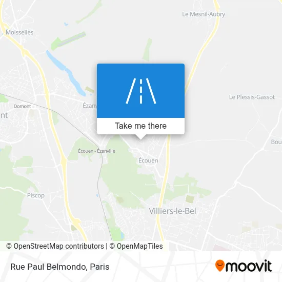 Rue Paul Belmondo map