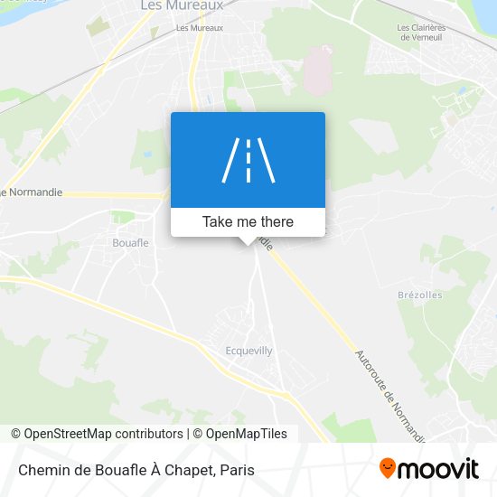 Chemin de Bouafle À Chapet map