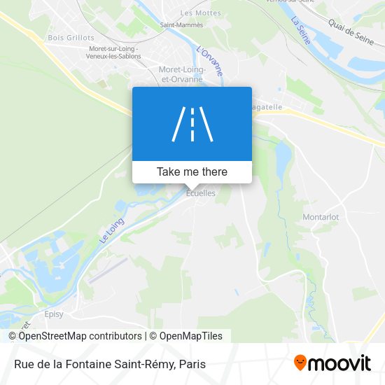 Rue de la Fontaine Saint-Rémy map