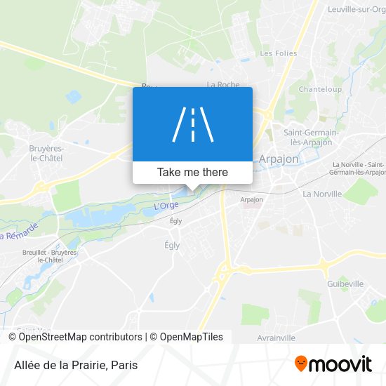 Allée de la Prairie map