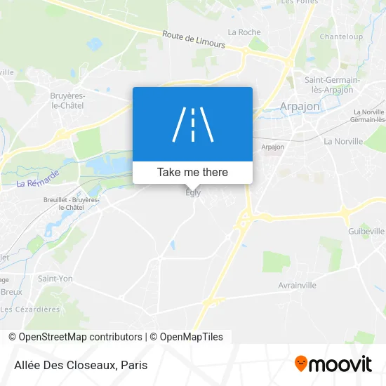 Allée Des Closeaux map
