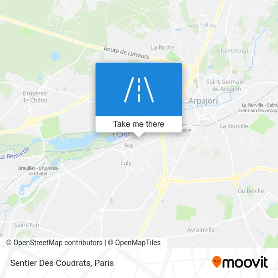 Sentier Des Coudrats map