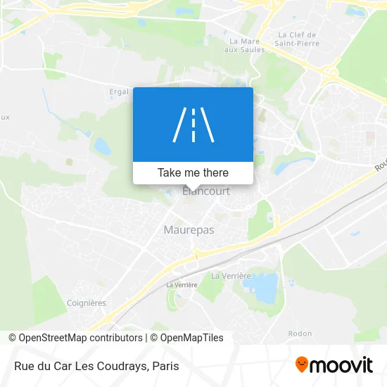 Rue du Car Les Coudrays map