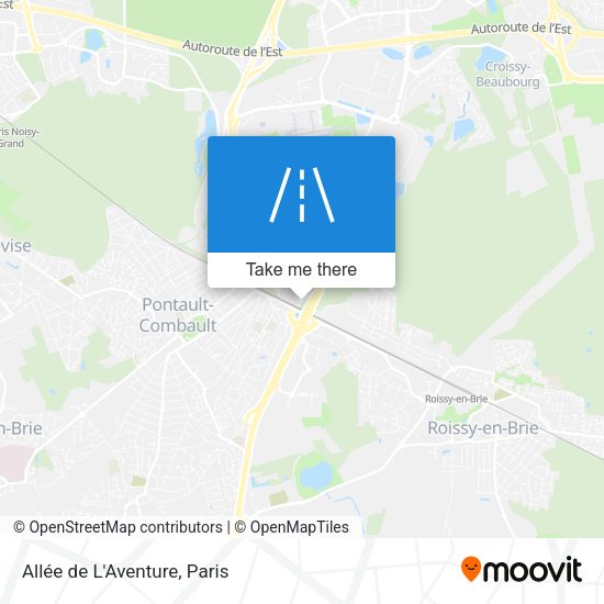 Allée de L'Aventure map