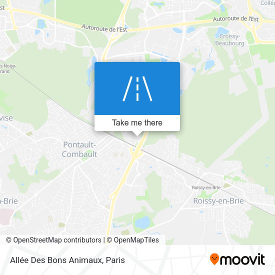 Allée Des Bons Animaux map