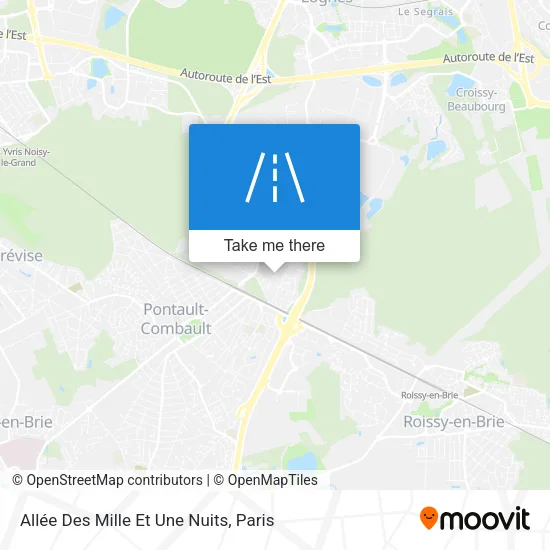 Allée Des Mille Et Une Nuits map