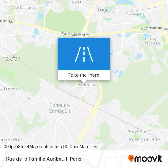 Rue de la Famille Auribault map
