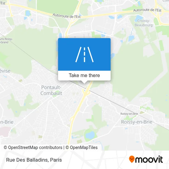 Rue Des Balladins map