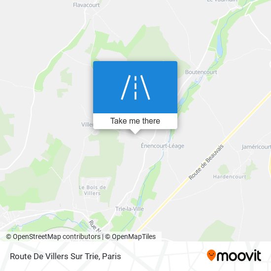 Route De Villers Sur Trie map