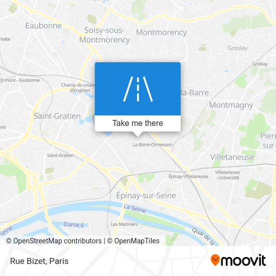 Rue Bizet map
