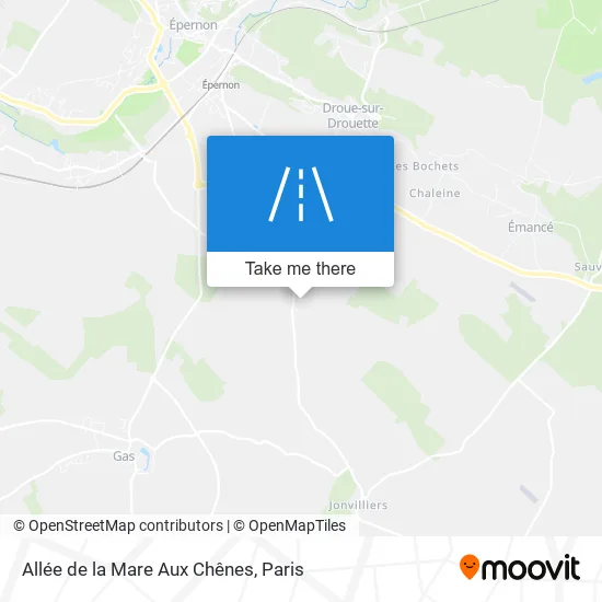 Allée De La Mare Aux Chênes map