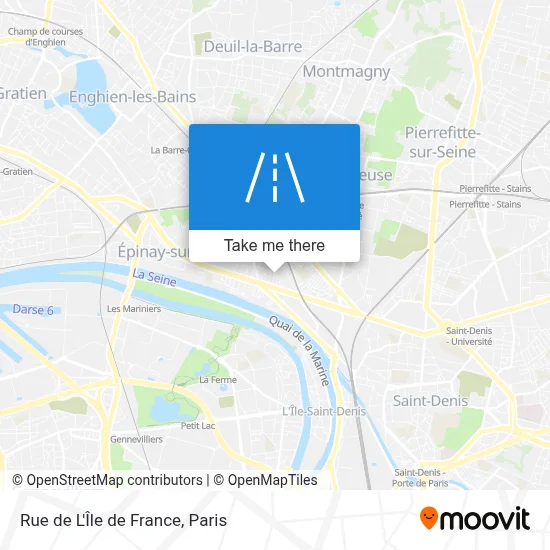 Rue de L'Île de France map